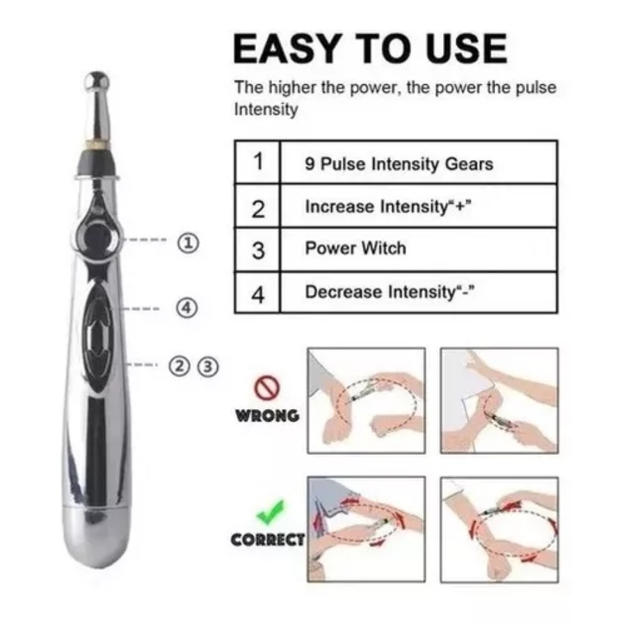 LAPIZ DE ACUPUNTURA 3EN1 DE PILA